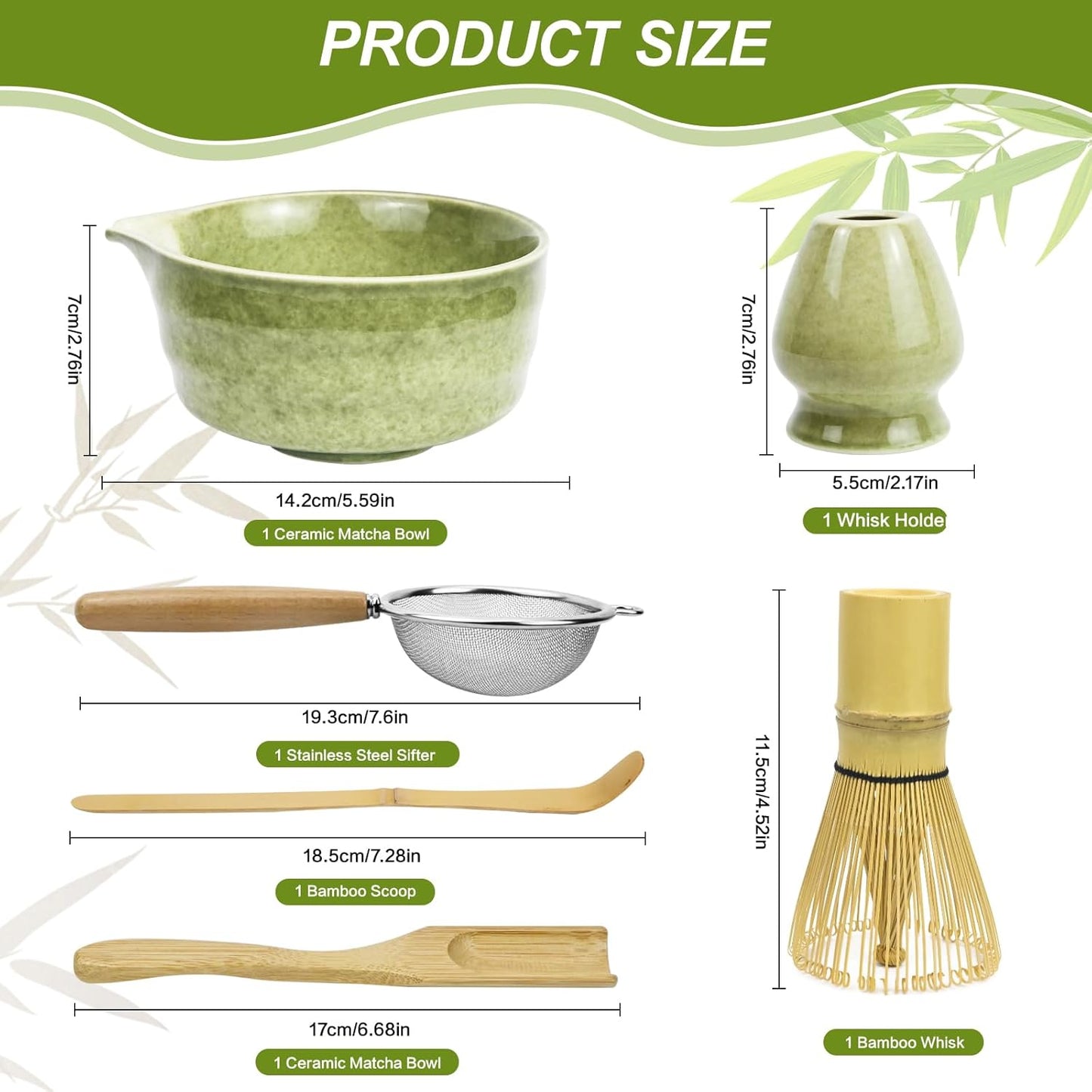 Traditionelles Matcha-Teeset (6-teilig)