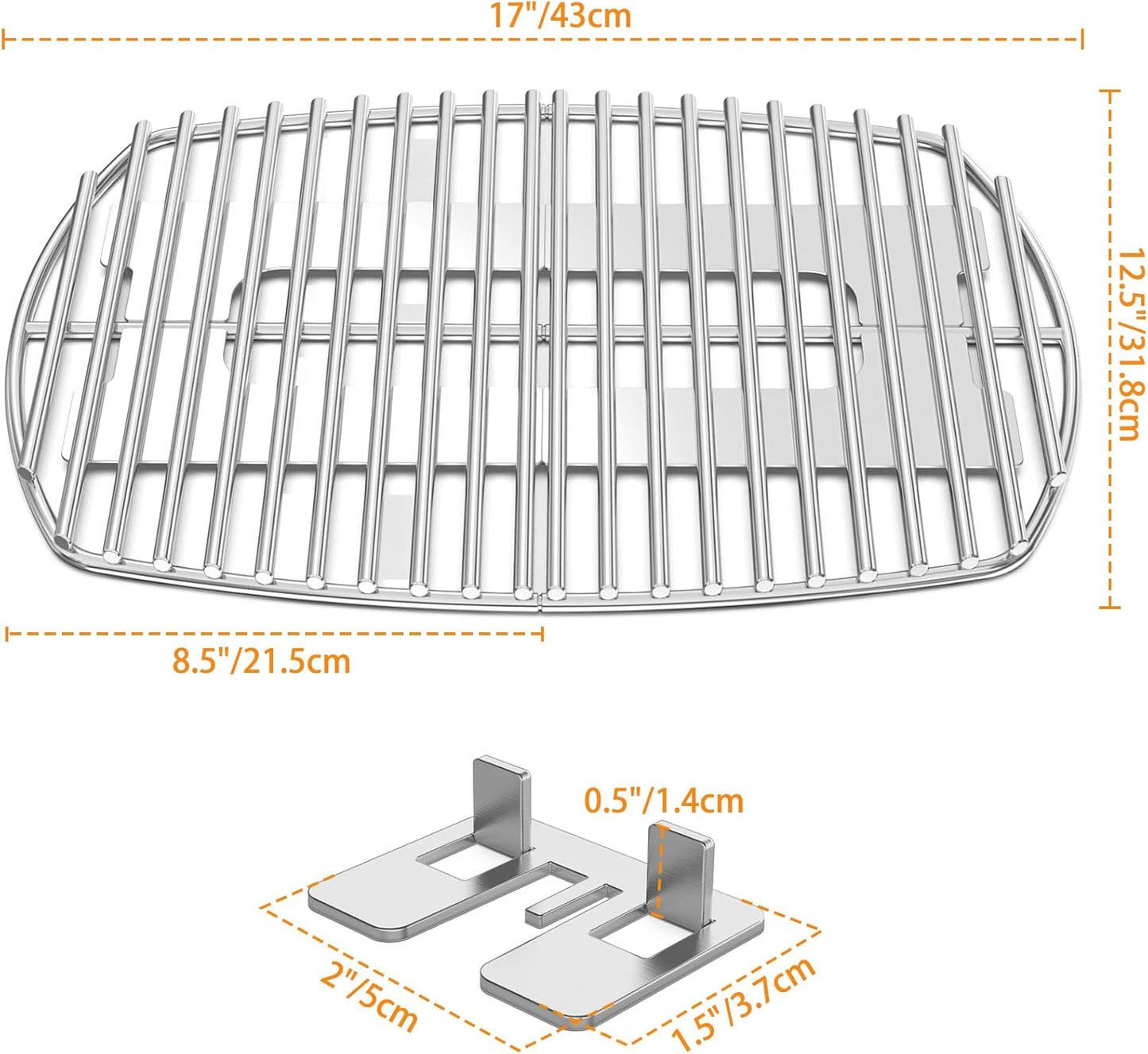 Grillrost-Set für Weber Q1000, Grillrost für Weber Q1000 Baureihe