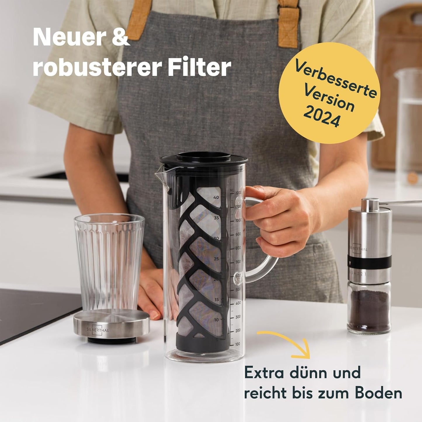 Kaffeebereiter mit Filtereinsatz, 1.2 Litres