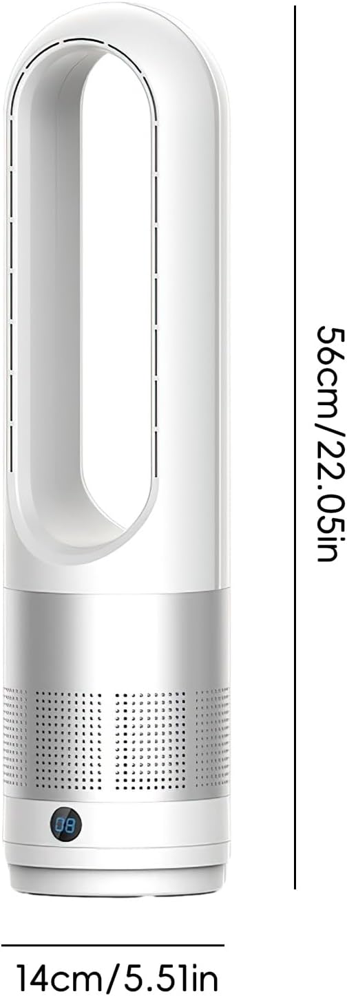 Ventilator mit Luftreiniger, Silber