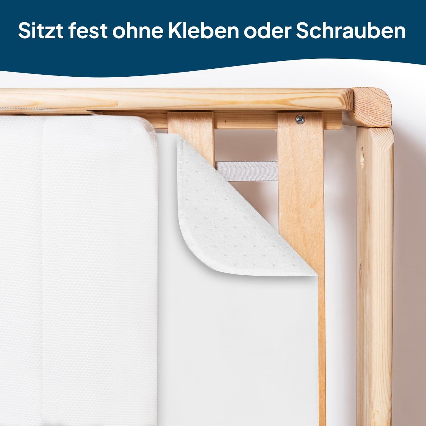 Matratzenschoner 80x200 cm mit Anti-Rutsch-Schicht, 80x200cm
