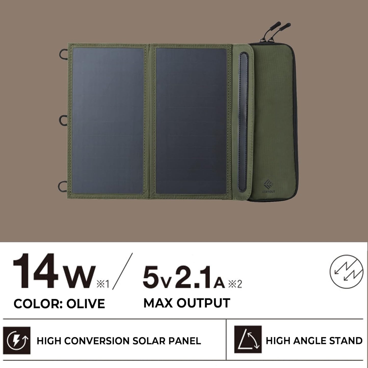 Faltbares Solarpanel mit Ladegerät, 2 Panel