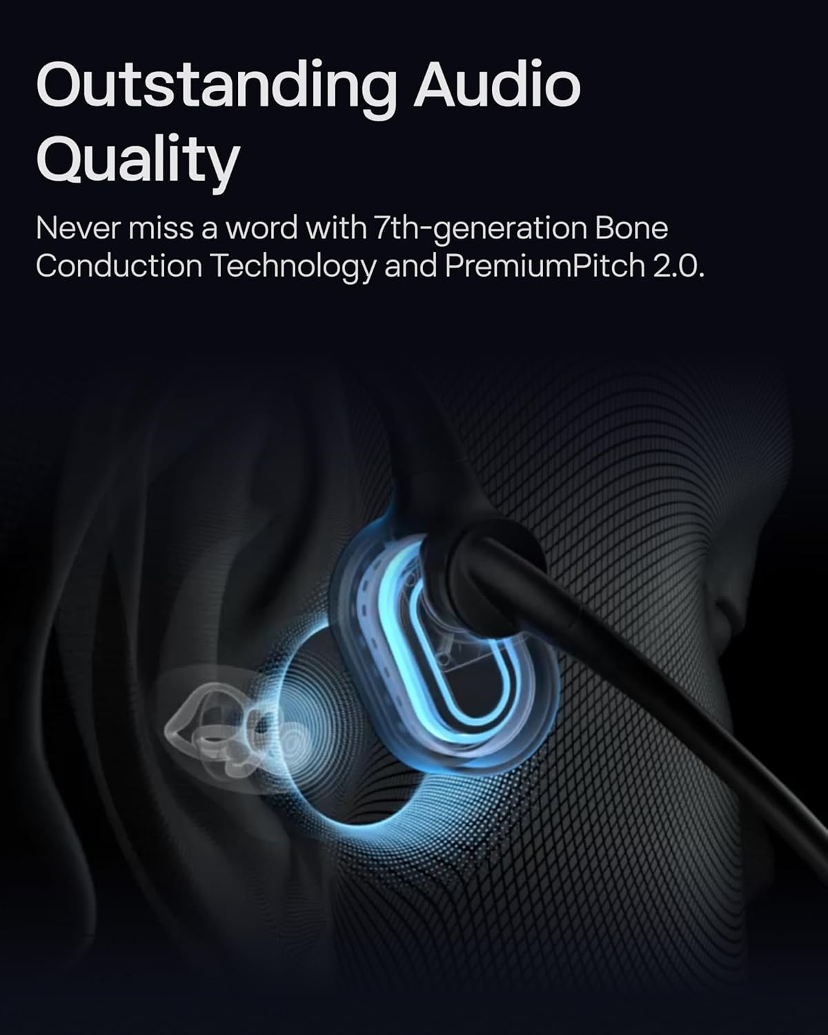 OpenComm2 Knochenschall Bluetooth-Headset, Standard (USB-C Laden)