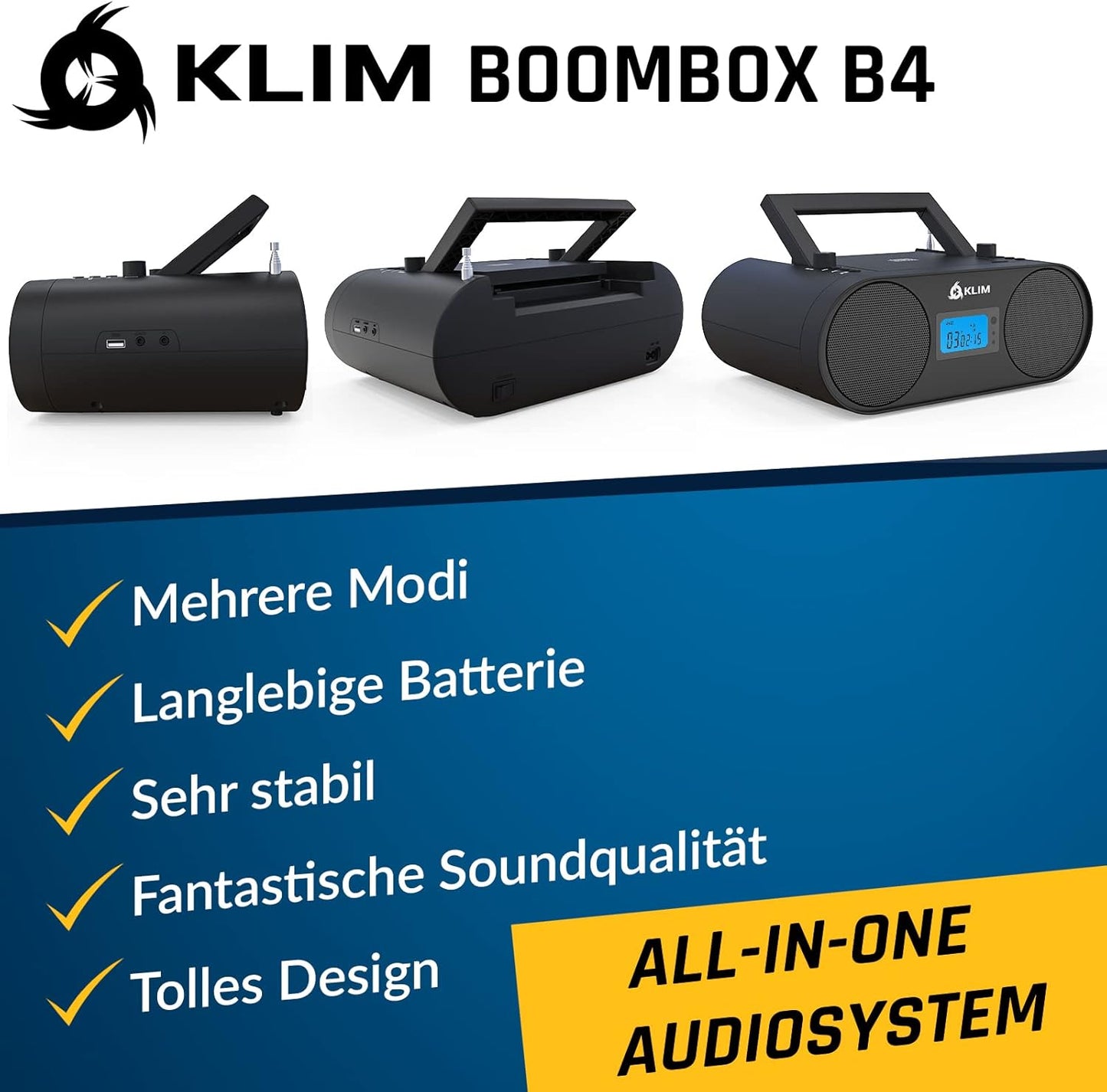 Boombox B4, B4 Schwarz
