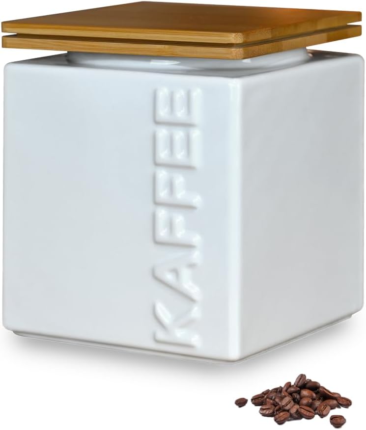 Luftdichte Kaffeedose, Kaffee Weiß
