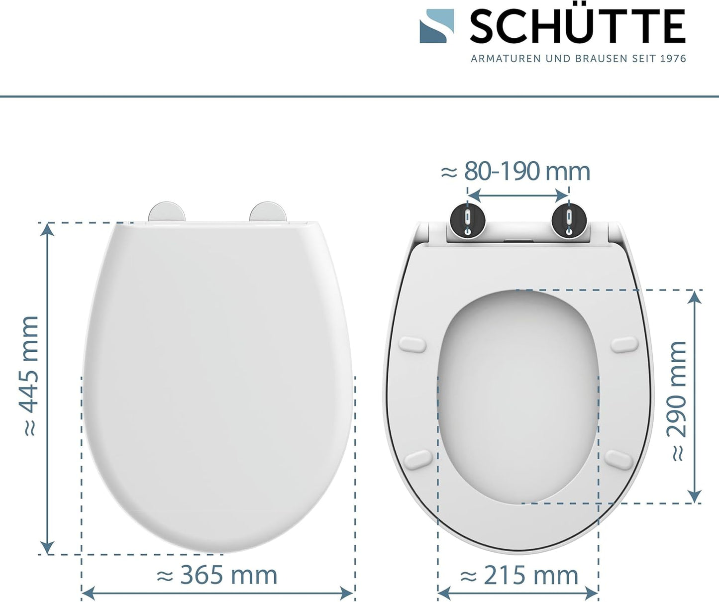Wrap-Over WC-Sitz mit Absenkautomatik und Montageschablone, Wrap-Over