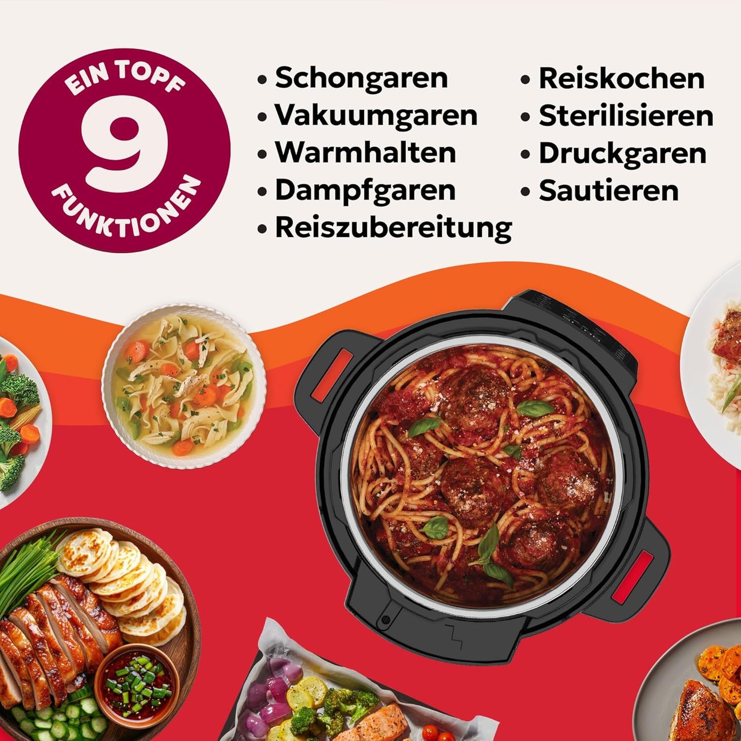 Plus 9-in-1-Multikocher, Plus WiFi / 5.7L