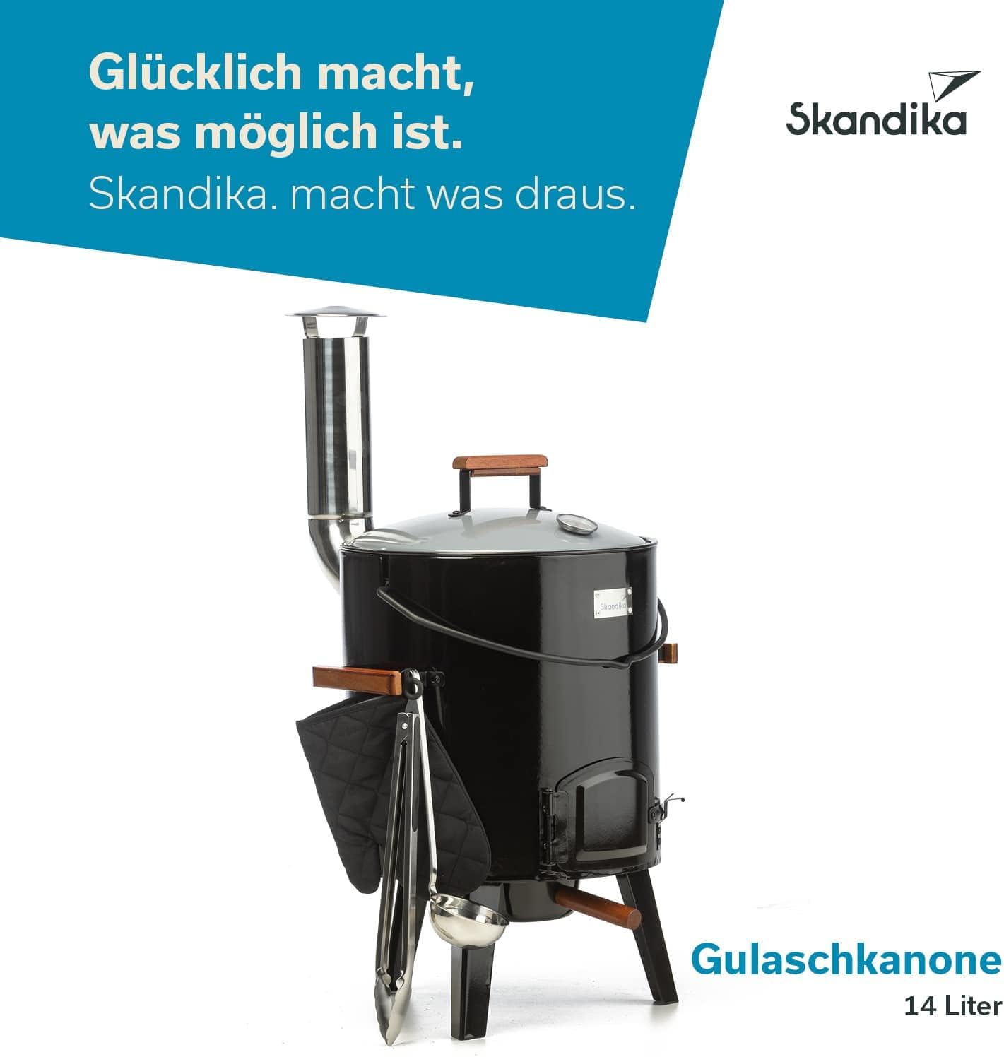 Gulaschkanone mit Grillzubehör (14 Liter)