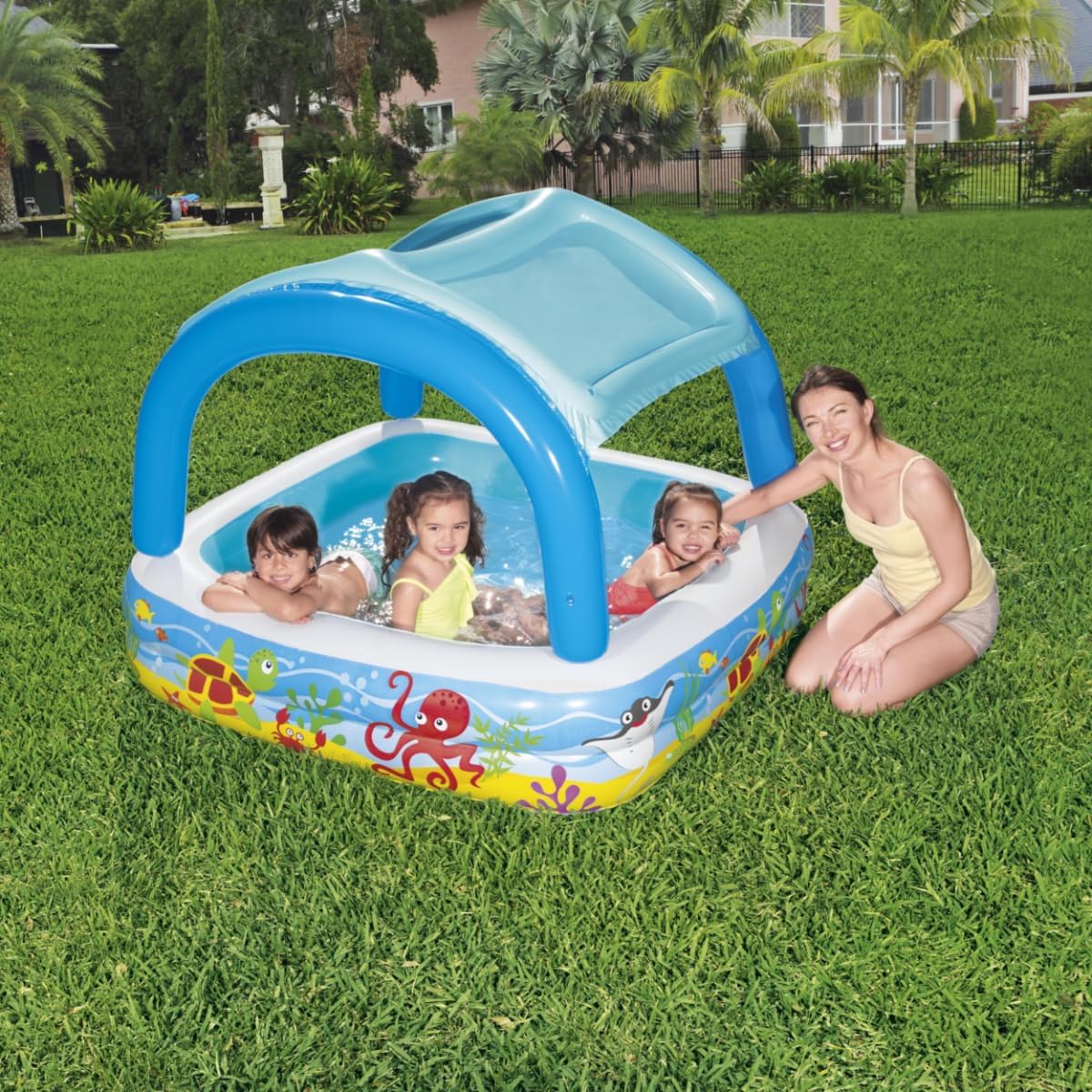 Kinderbecken mit Schiebedach