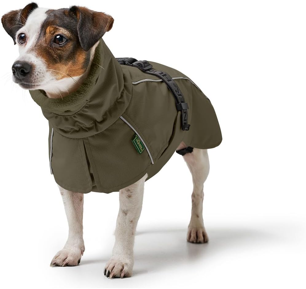 Wasserabweisender Hundemantel Nordby, 40 oliv