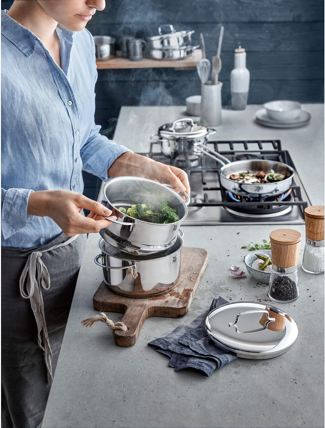 Mini Topfset Induktion (5-teilig, stapelbar)