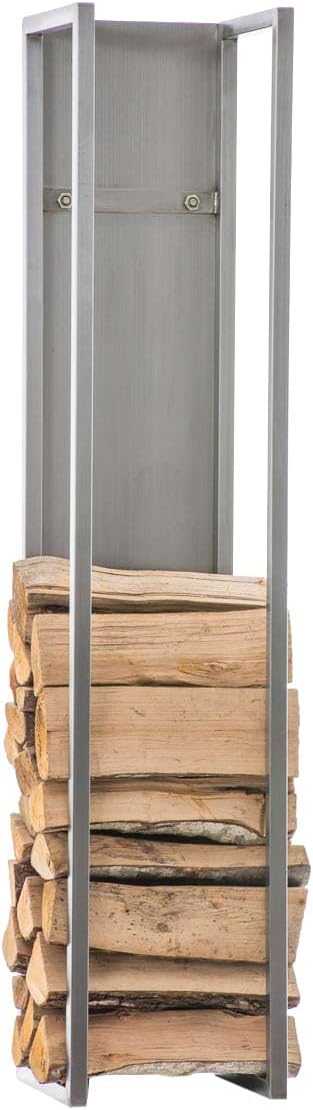 Kaminholzregal Spark I (H100 cm), 100 cm, Edelstahl