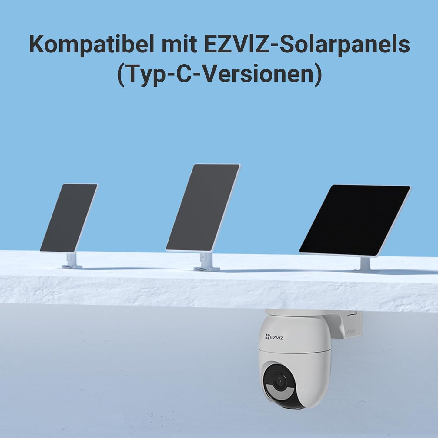 CS-CB8c Überwachungskamera mit PTZ, Farbnachtsicht & Person/Fahrzeugerkennung, 4G & WiFi Solar Kamera