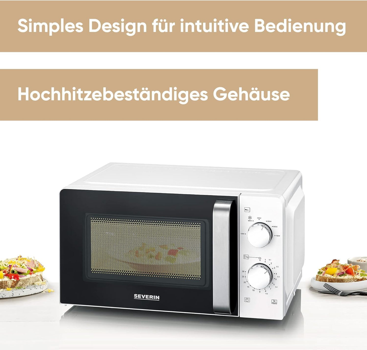 Mikrowelle MW7885, 17l, Weiss