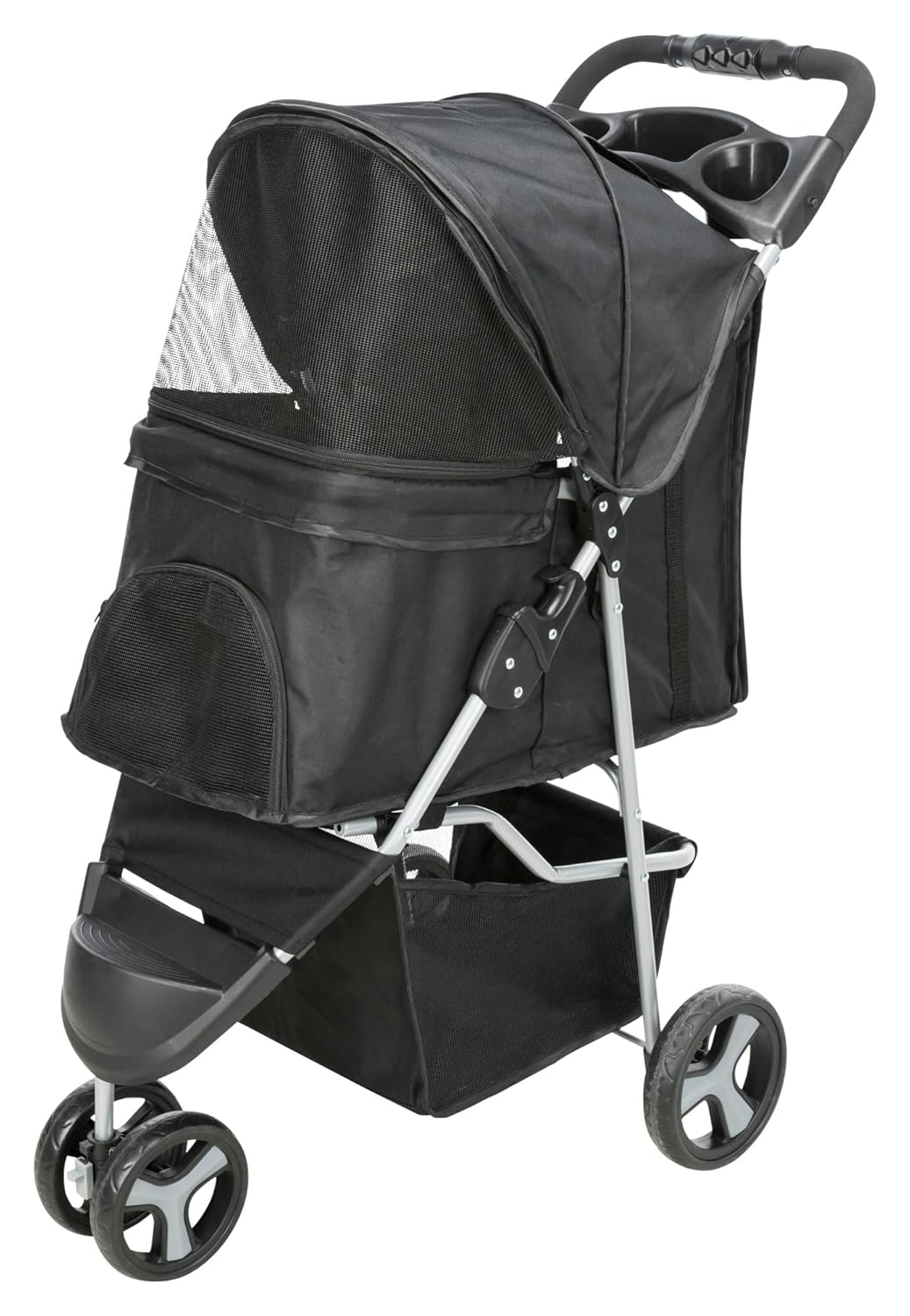 Buggy für Hunde bis 11 kg, Schwarz