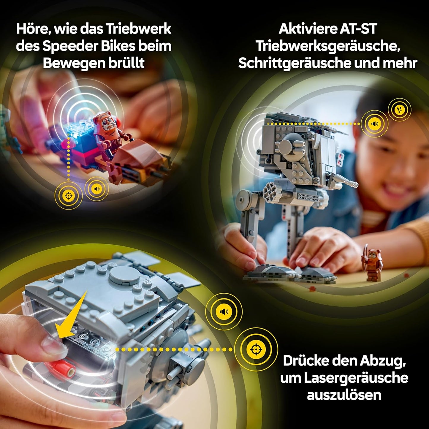 Interaktives LEGO Set: AT-ST Angriff auf Endor, Smart Play: At-st Attack On Endor 75424