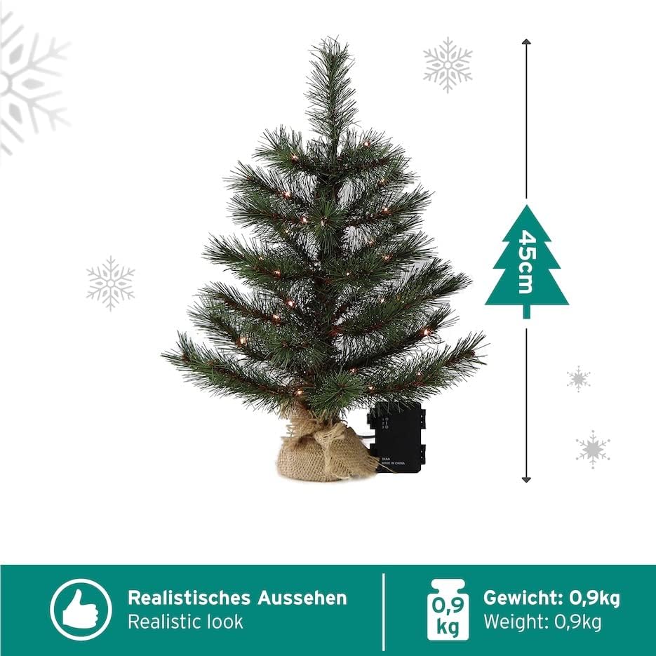 Künstlicher Weihnachtsbaum inkl. Lichterkette