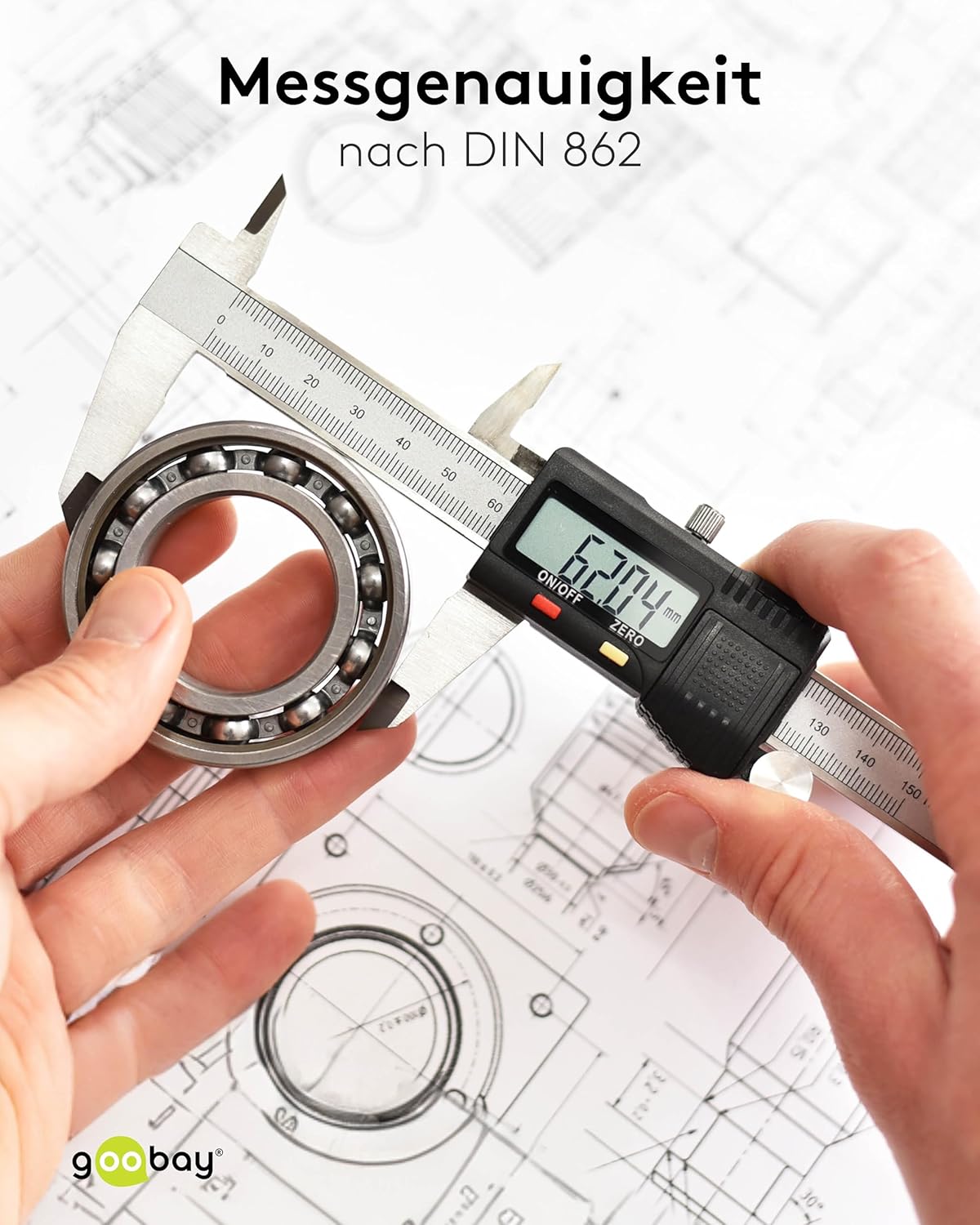 Digitaler Messschieber, 300 mm Single