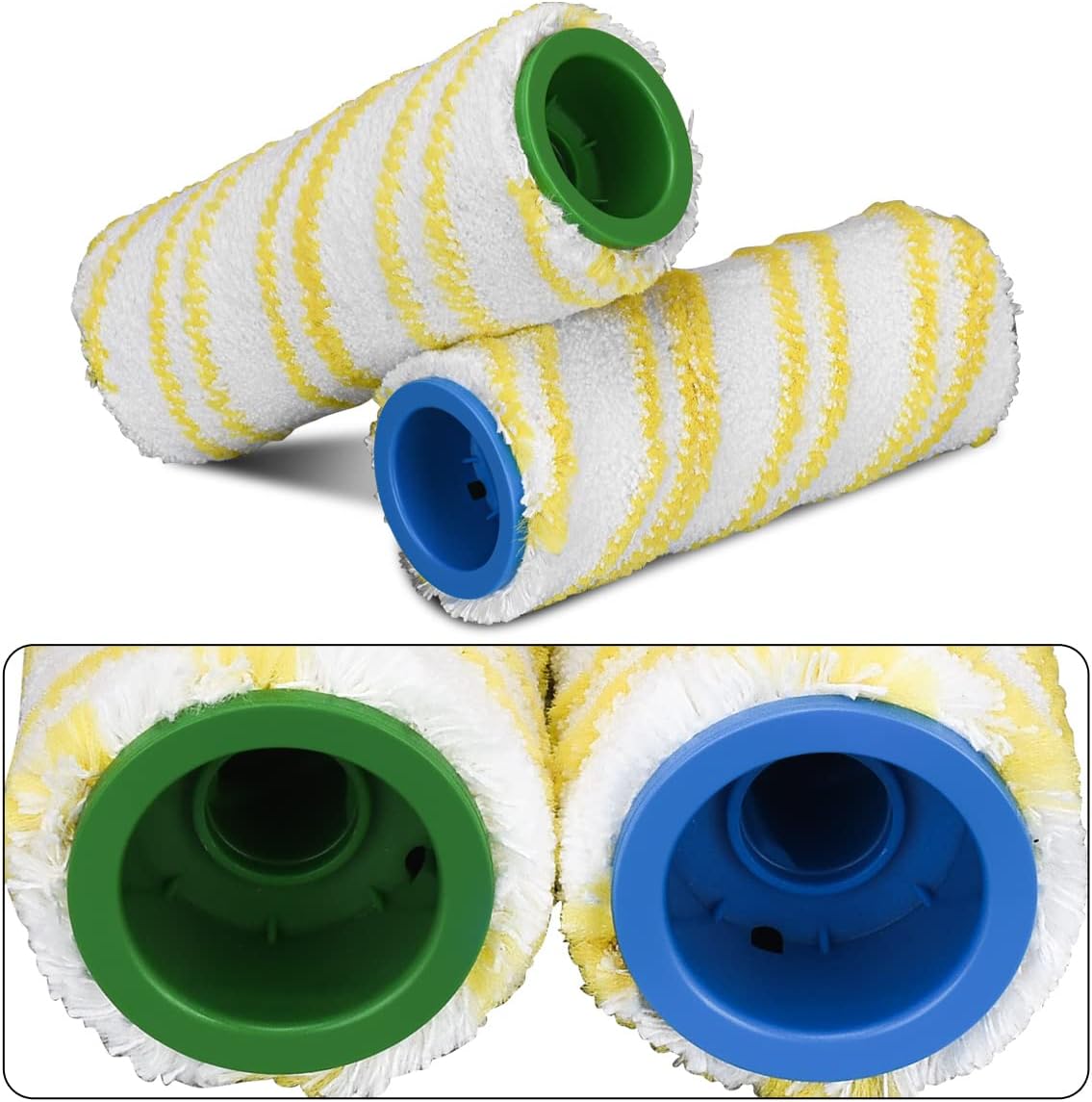 Walzenset, 2 X Grau + 2 X Gelb