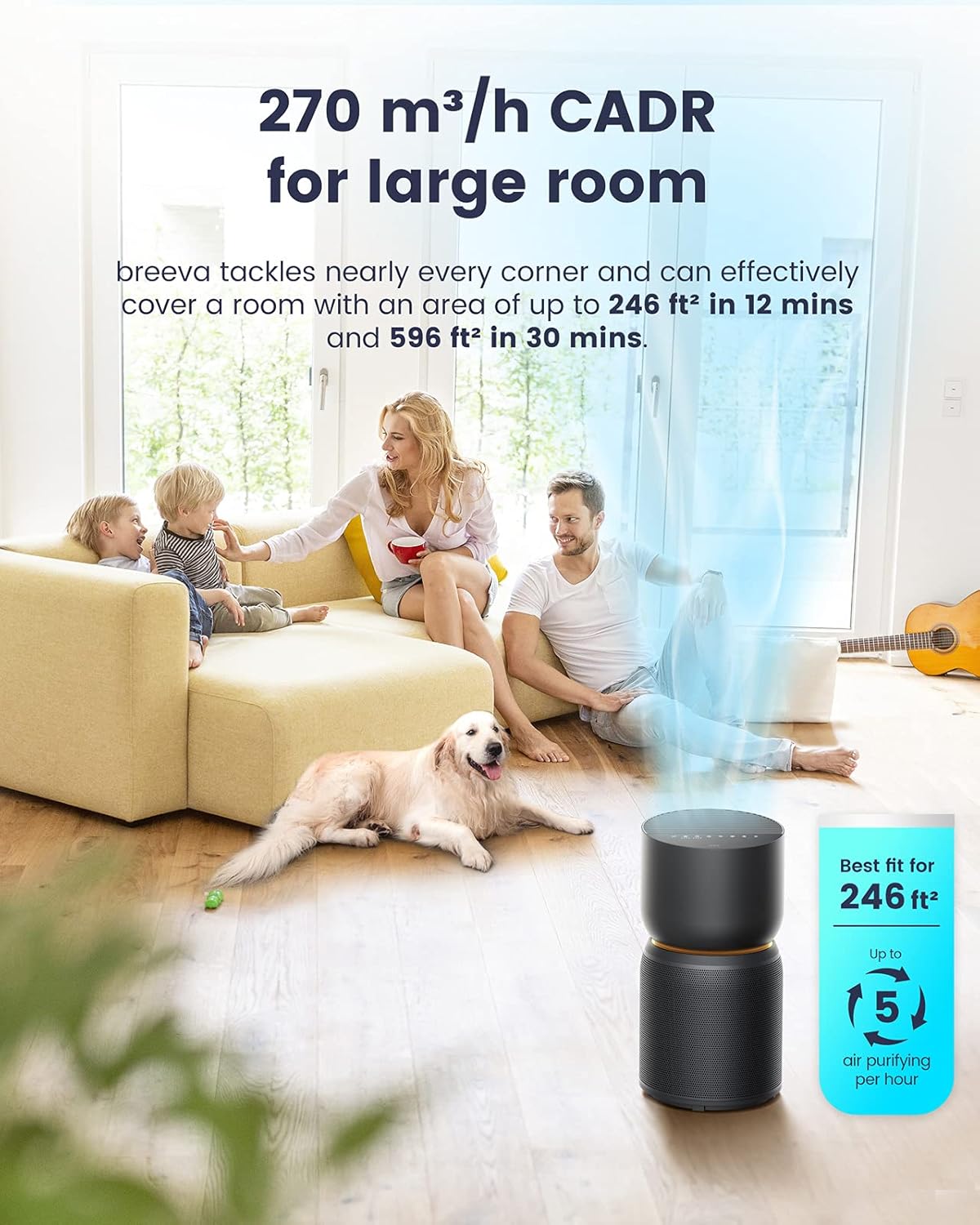 Luftreiniger Breeva A3B, A3 Schwarz