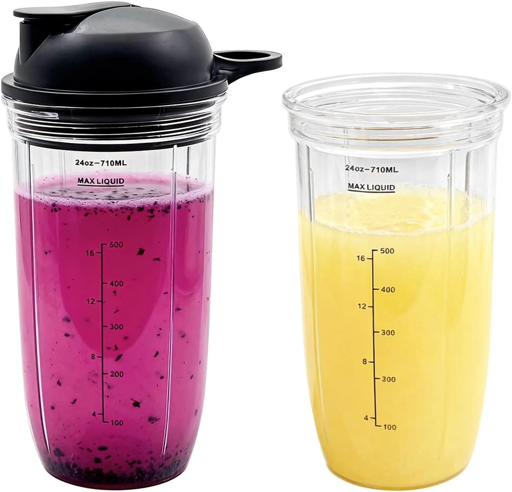 Mixer Becher-Set, Becher mit Deckel
