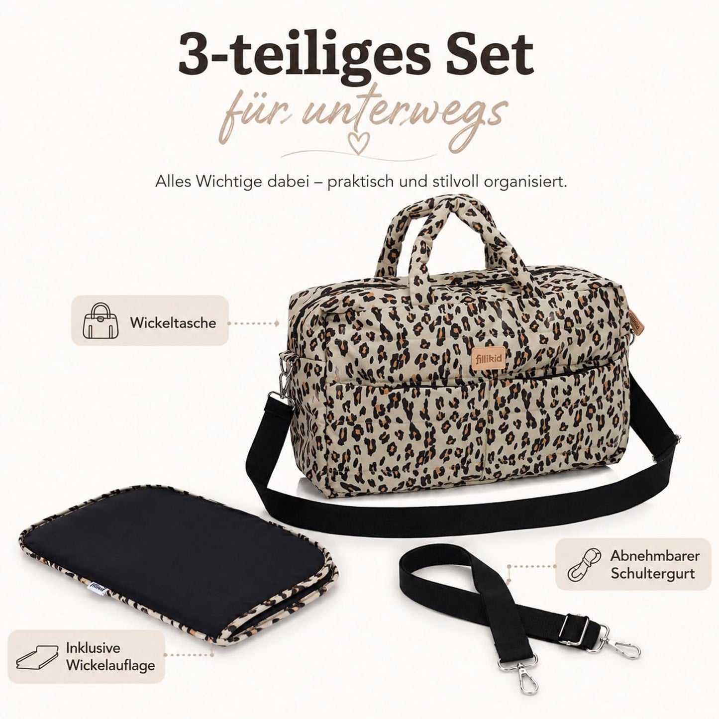 Wickeltasche Toulouse Exklusiv, Leo