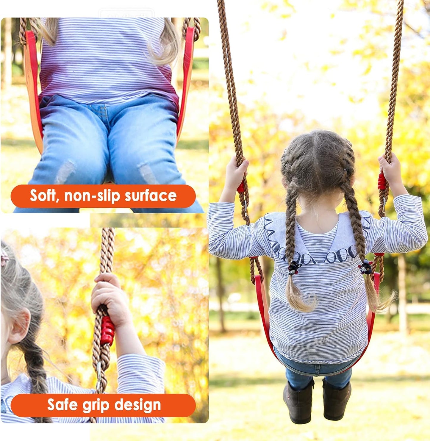 Kinderschaukel Outdoor mit verstellbarem Seil