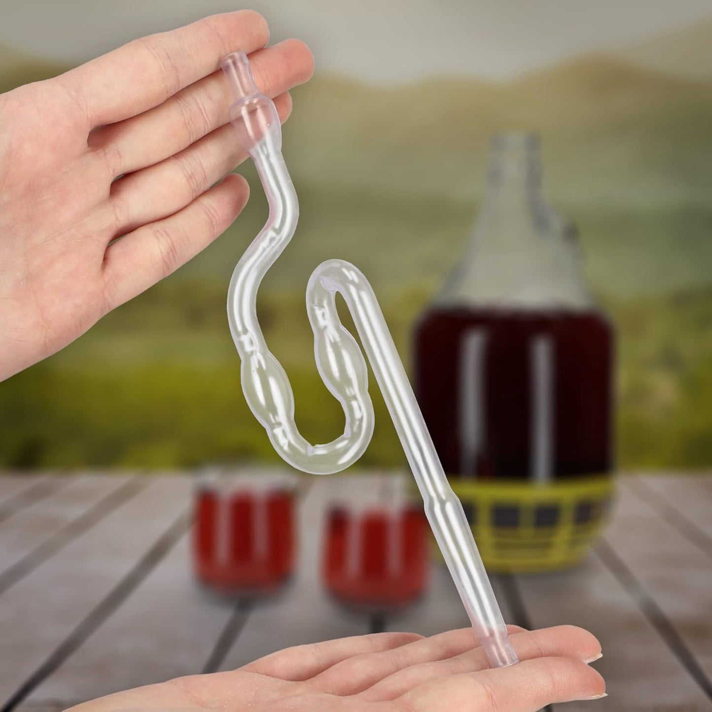 Glasballon-Set mit Gärzubehör, 15L Kunststoff Gärröhrchen
