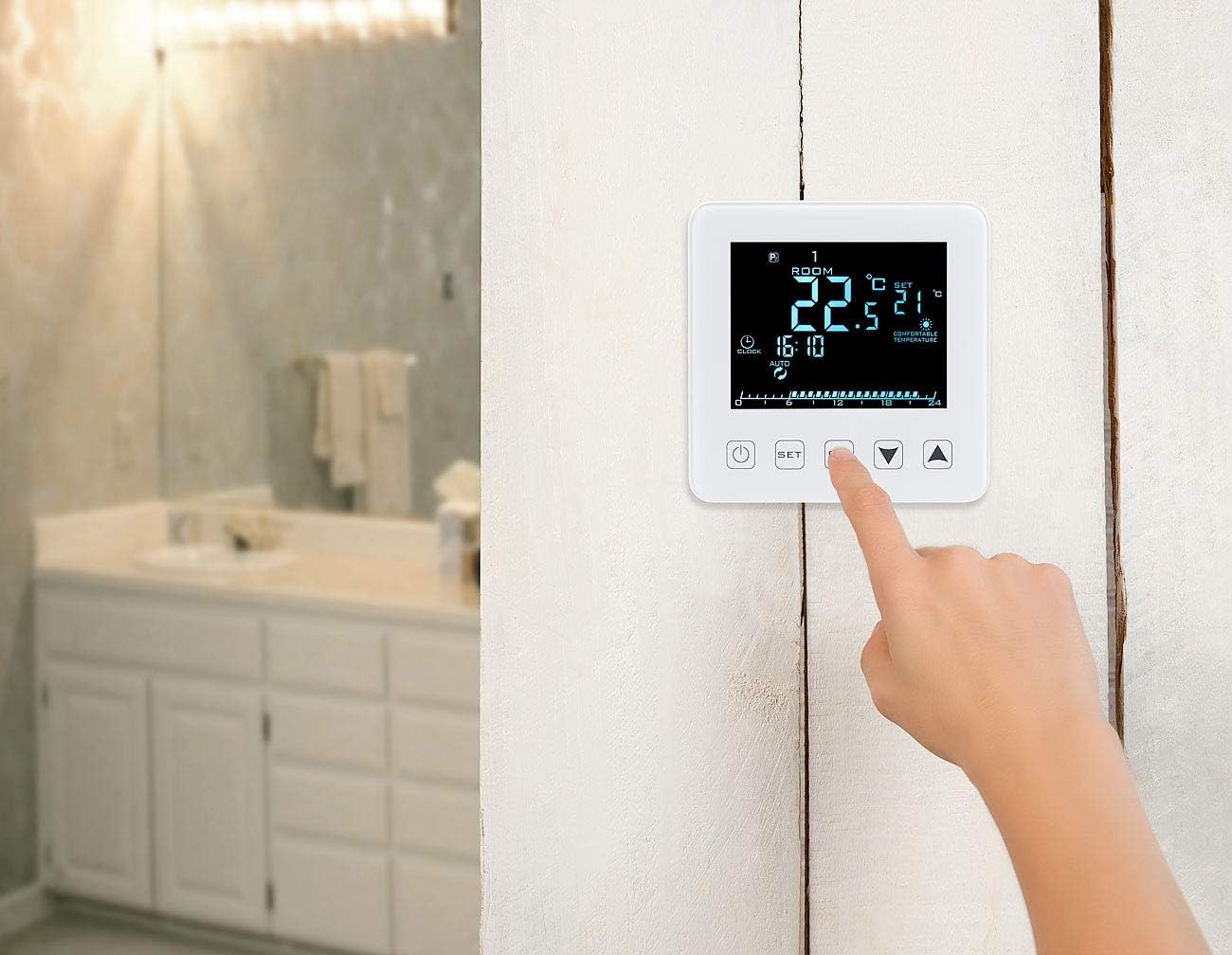 Programmierbares Wandthermostat für Fussbodenheizungen