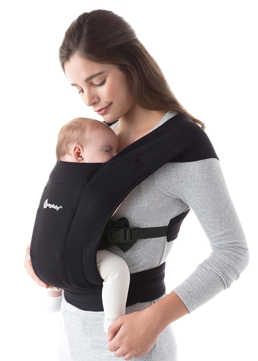 Babytrage Embrace, Pure Black Soft Knit