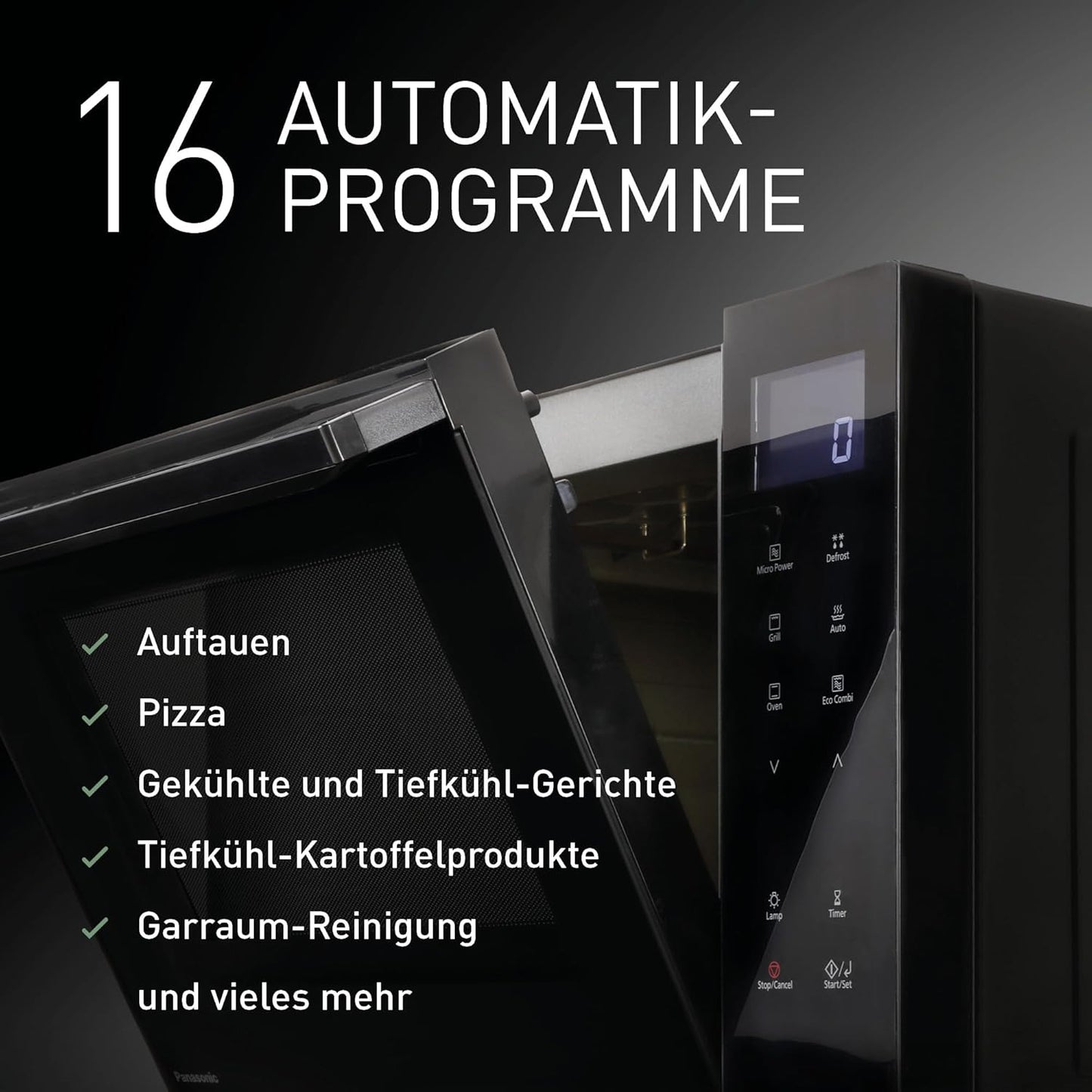 Mikrowelle NN-DF38PBEPG, Schwarz
