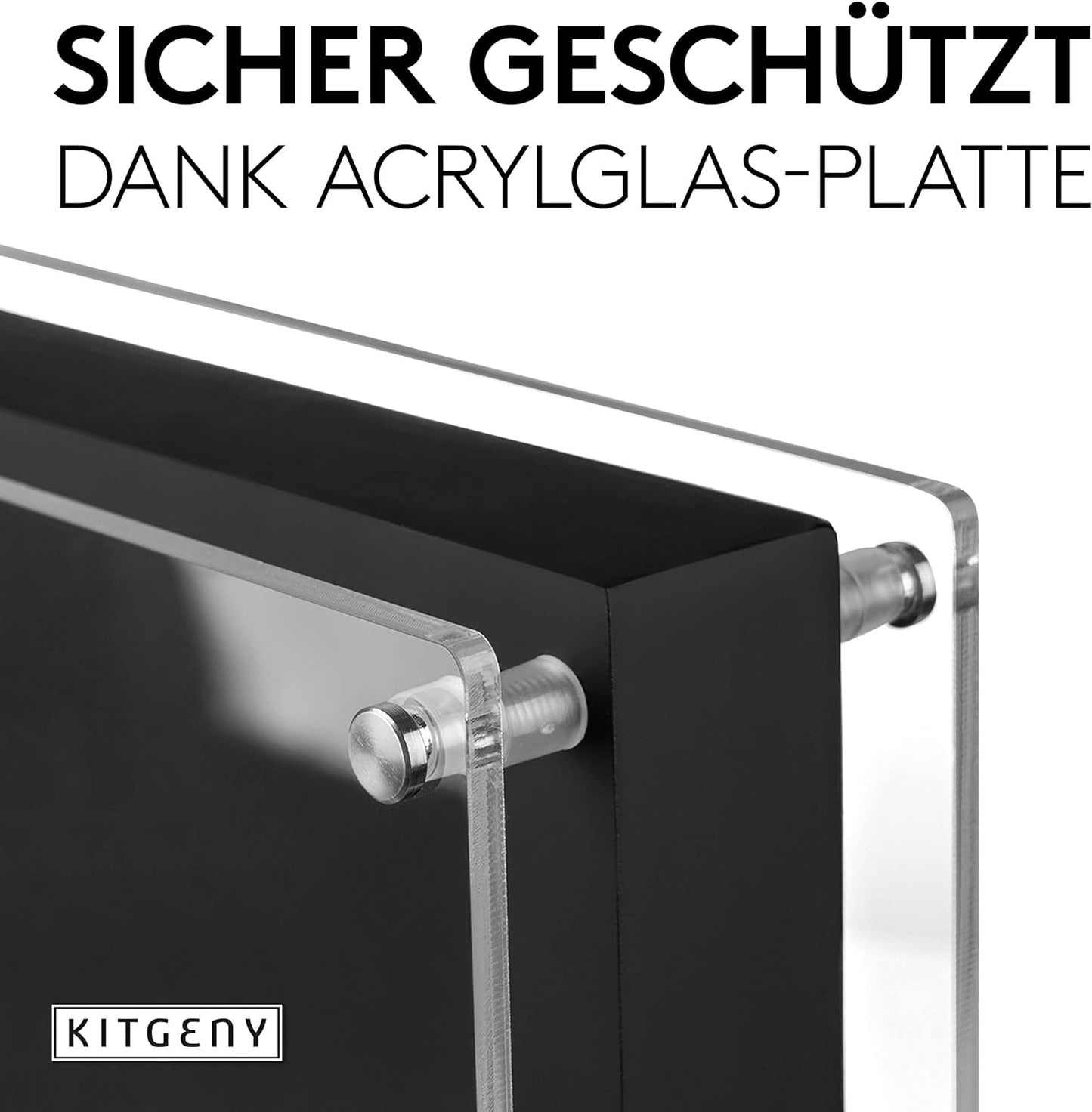Magnetischer Messerhalter, Schwarz