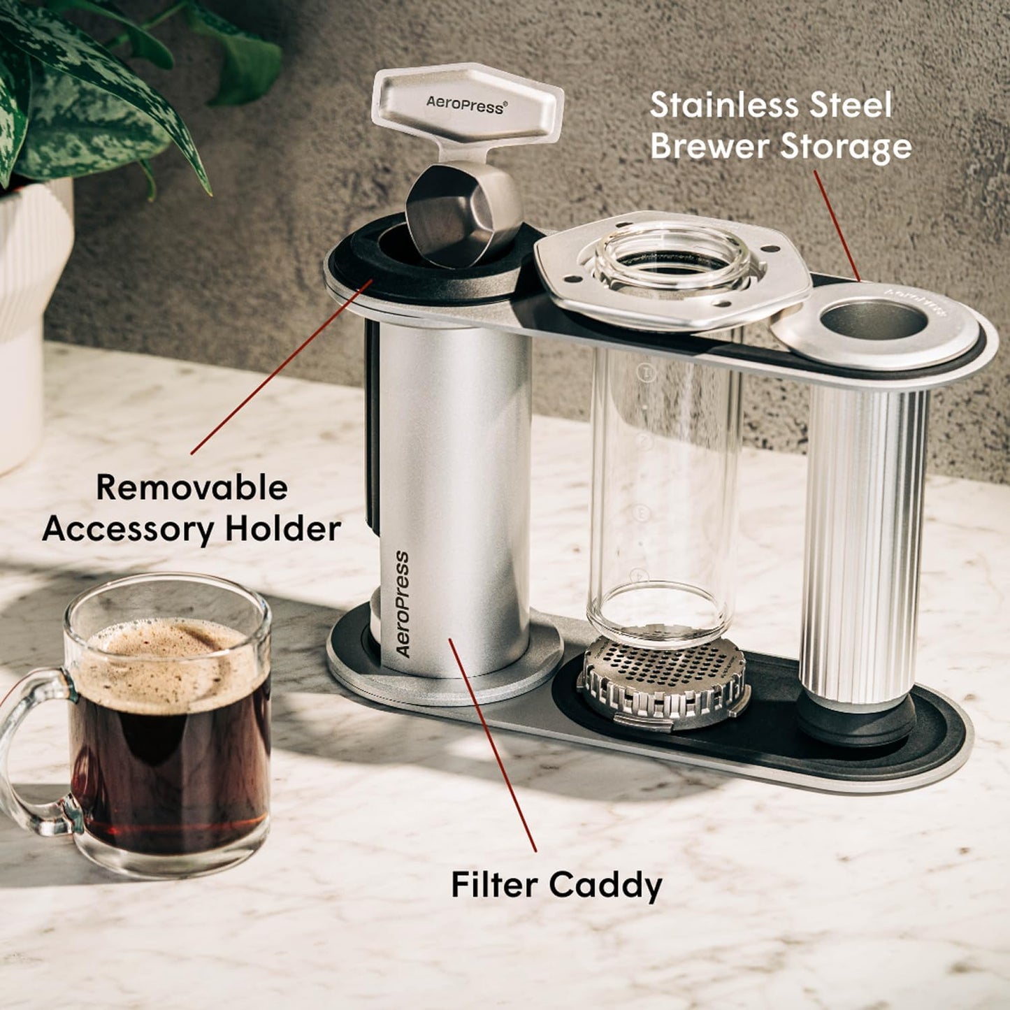 Organizer-Ständer, Edelstahl