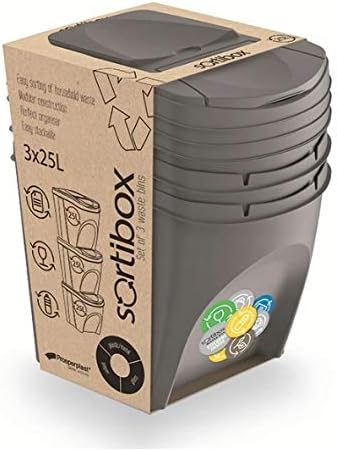 Sortibox Mülltrennsystem, Grau