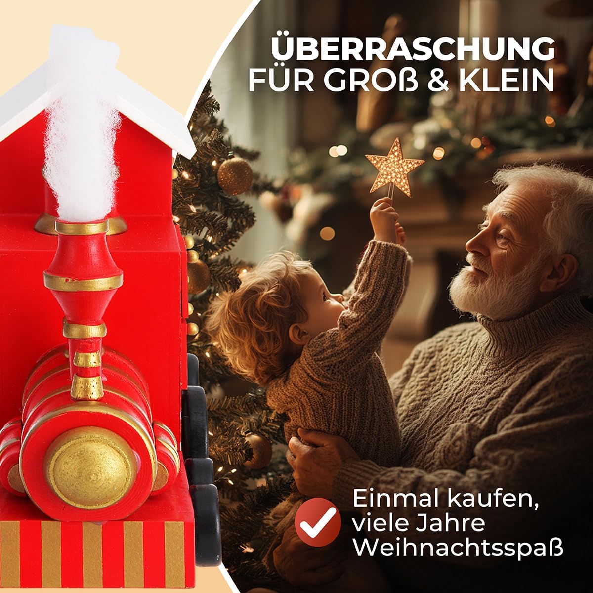 Adventskalender Lokomotive zum Befüllen (24 Türchen), Lokomotive
