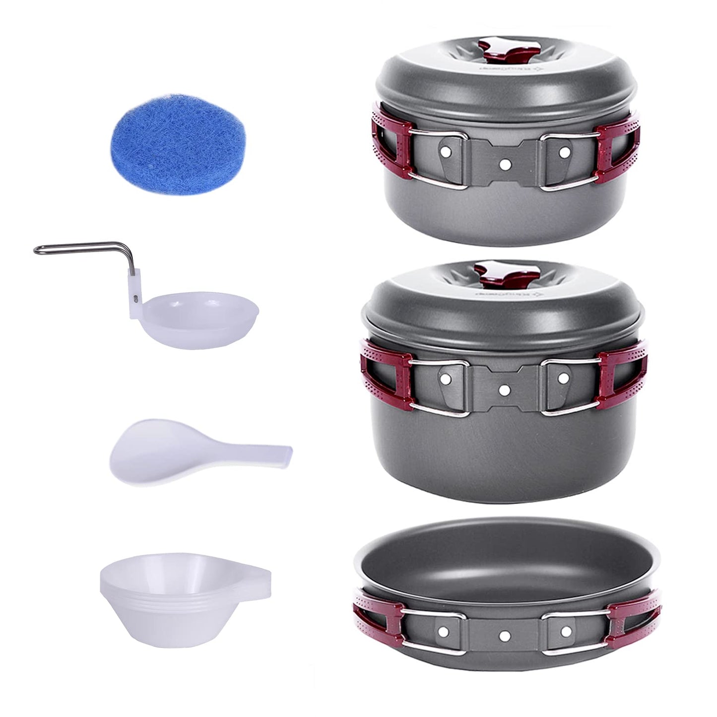 Camping Kochgeschirr Set, 3 Personen ohne Wasserkessel
