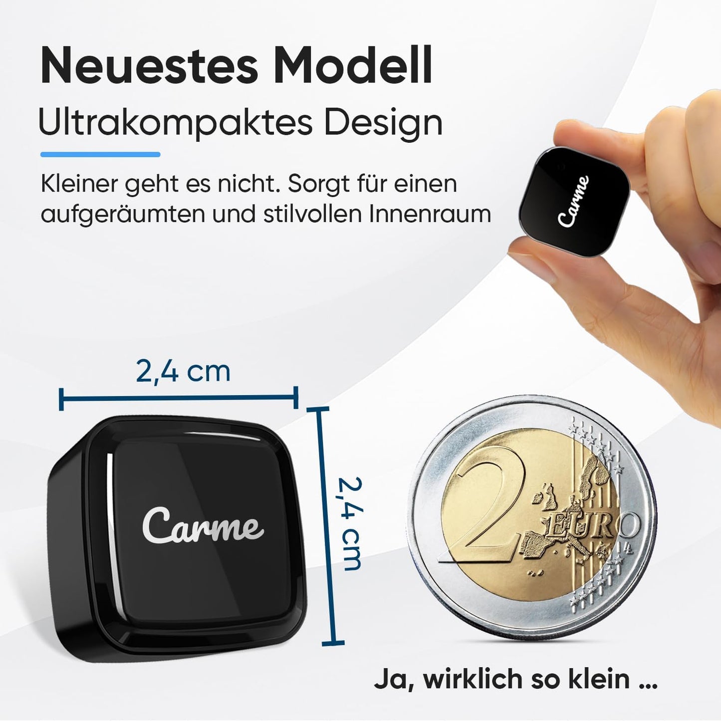Ultra Mini 2-in-1 CarPlay & Android Auto Adapter, Schwarz