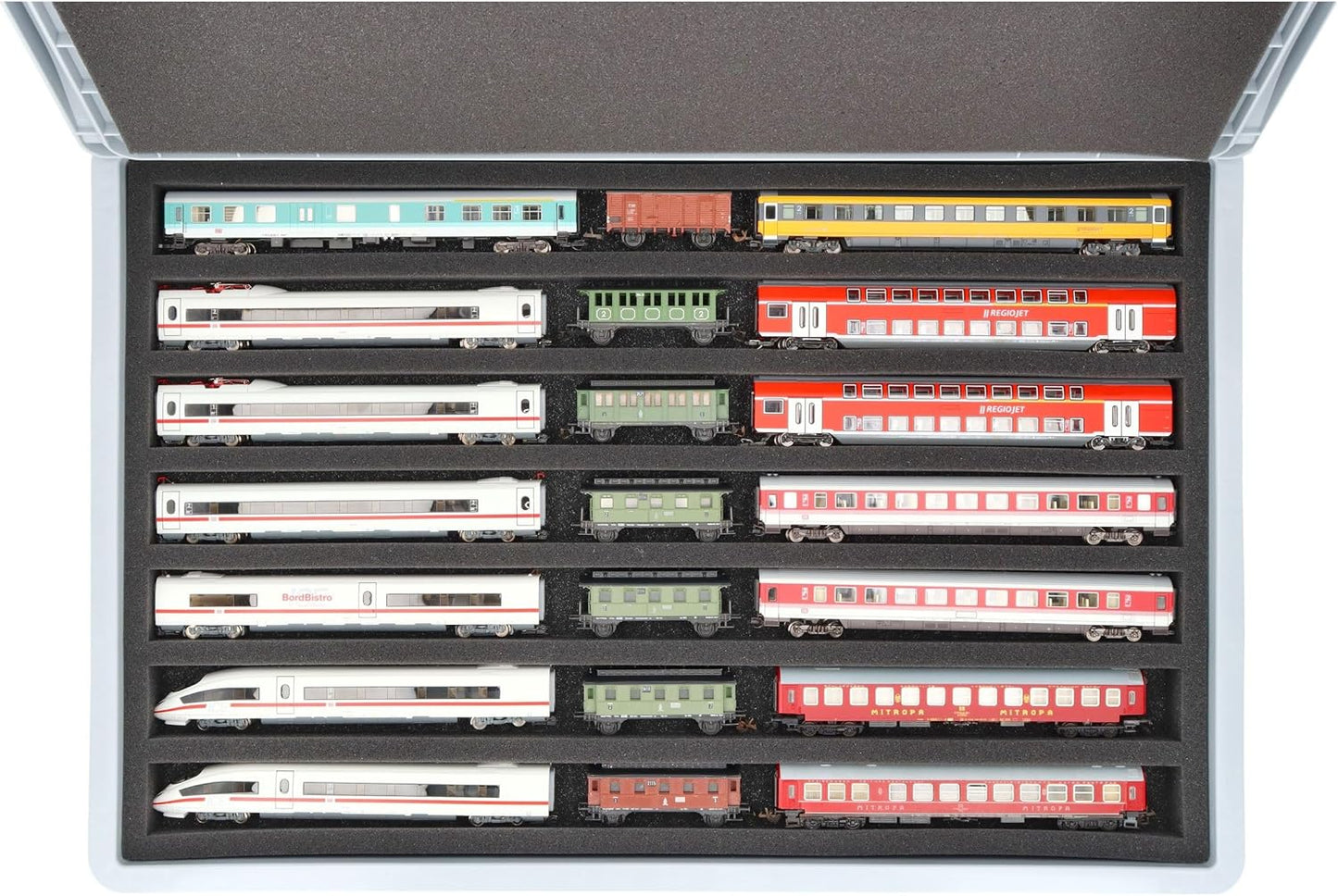 EB46Set Eurobox Schaumstoffeinlage für Spur TT Modelleisenbahn