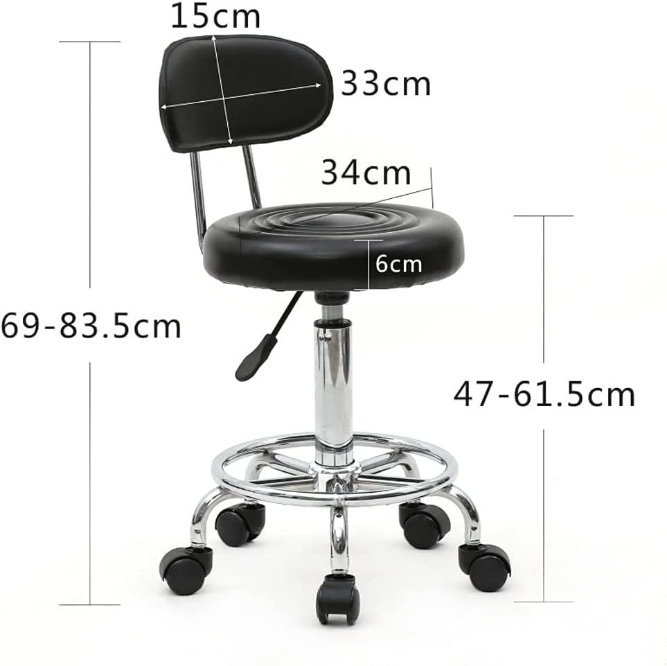Ergonomischer Arbeitshocker, Schwarz 1