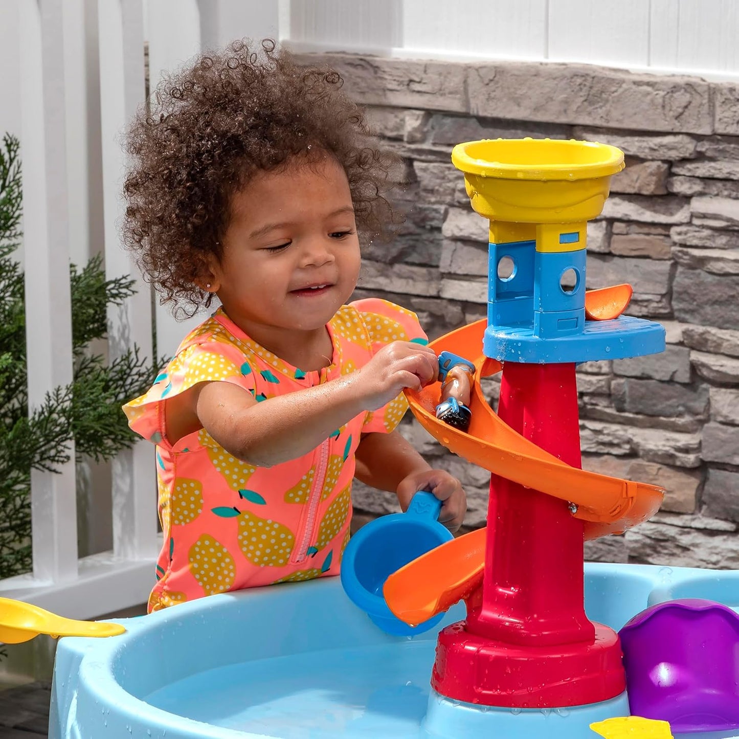 Spiral Slide Wasserspieltisch mit 13-teiligem Zubehörset