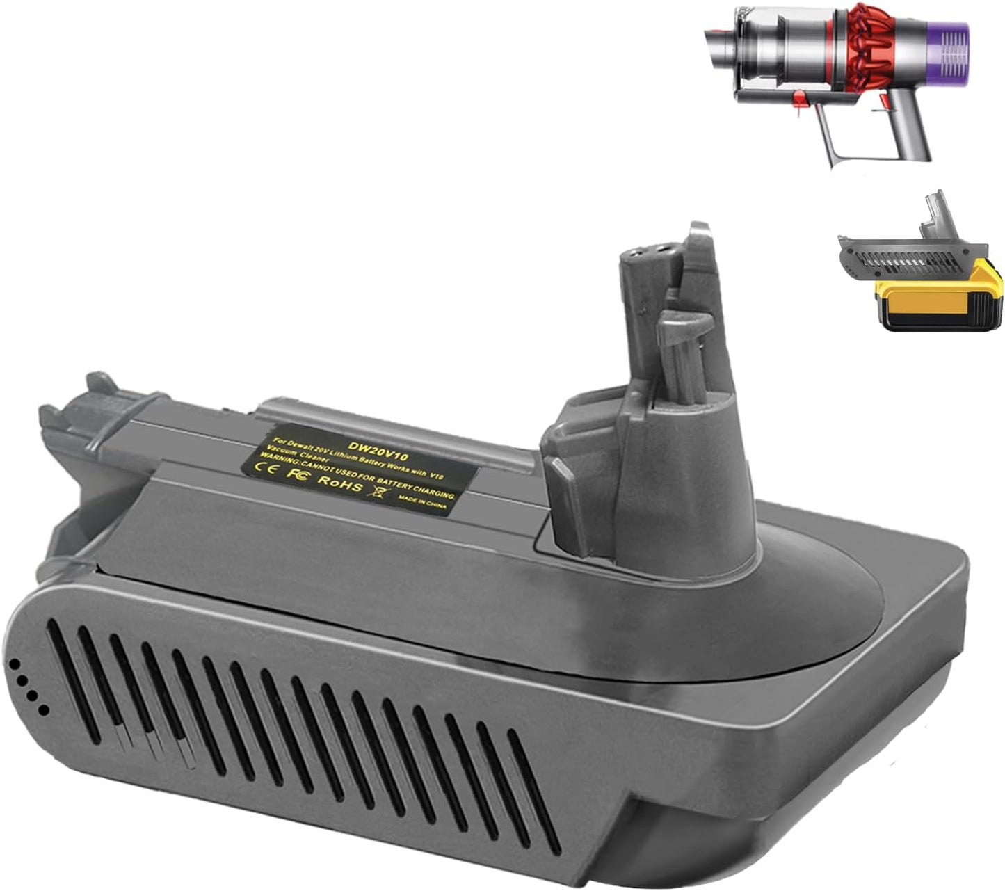 Adapter für 18V/20V Akku-Staubsauger V10, DEW20V10