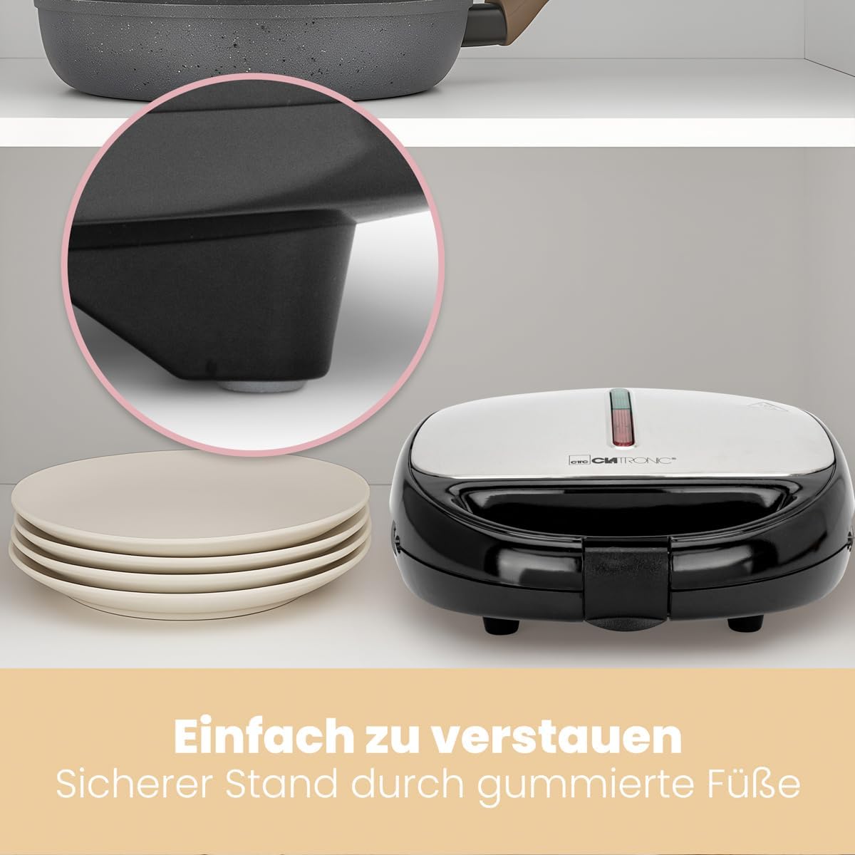 3-in-1-Multifunktionsgerät mit Toaster, Waffeleisen und Grill, Sandwichtoaster, Waffelautomat und Kontaktgrill