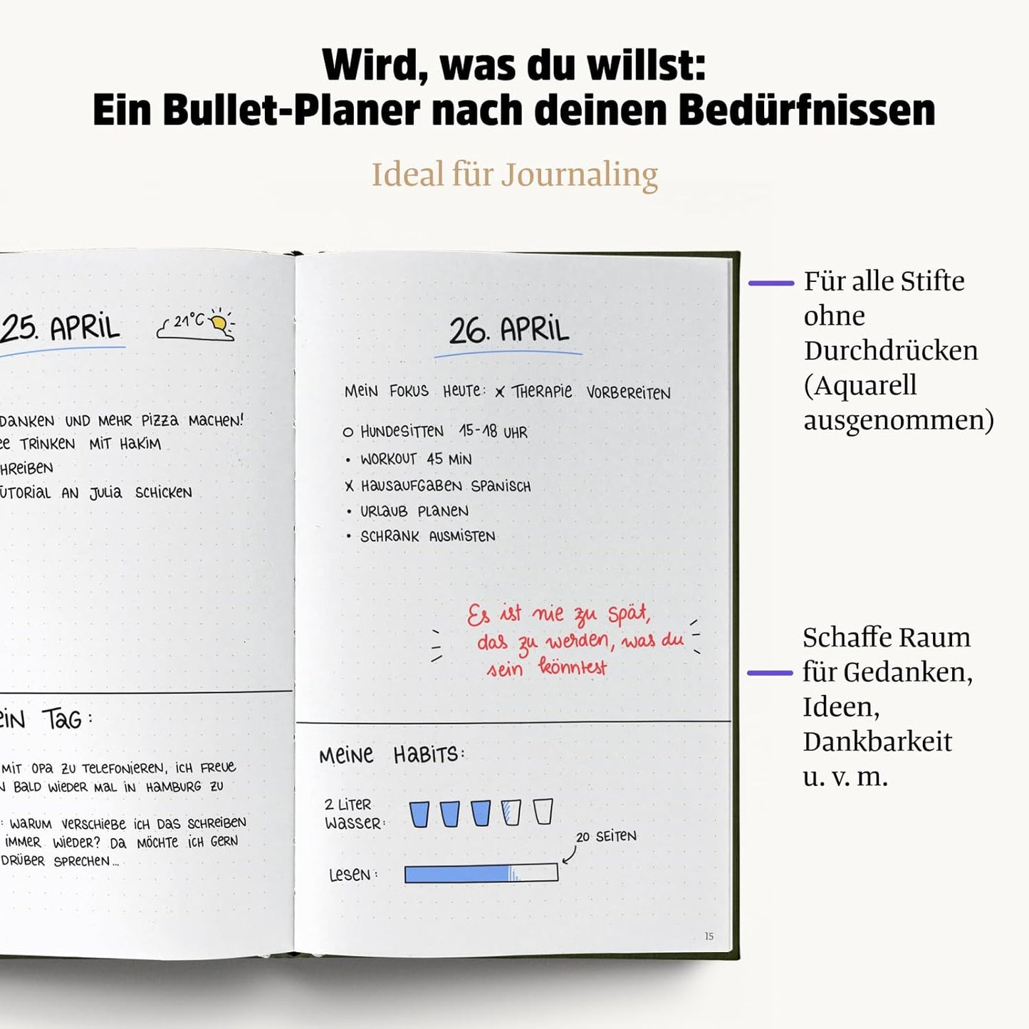 Ein guter Punkt, Natur