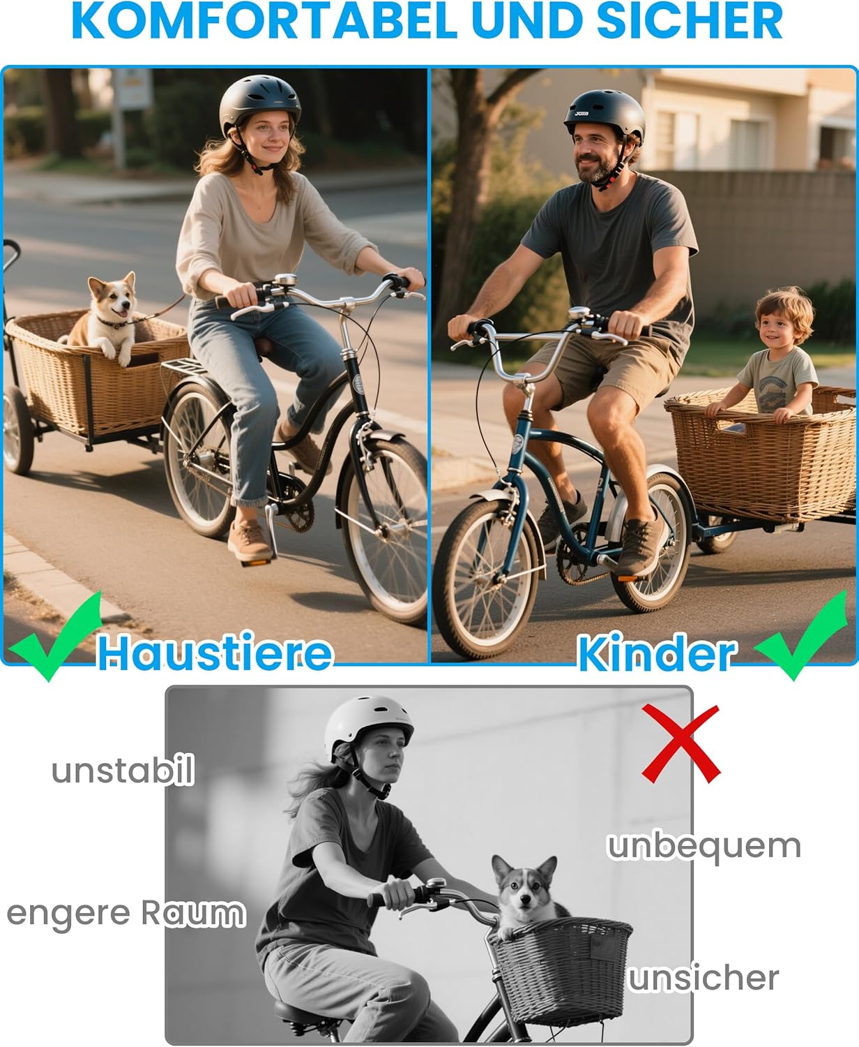 2-teiliges Fahrradanhänger Kupplungs-Set für Thule Chariot & Coaster, 2 Stück - Schwarz
