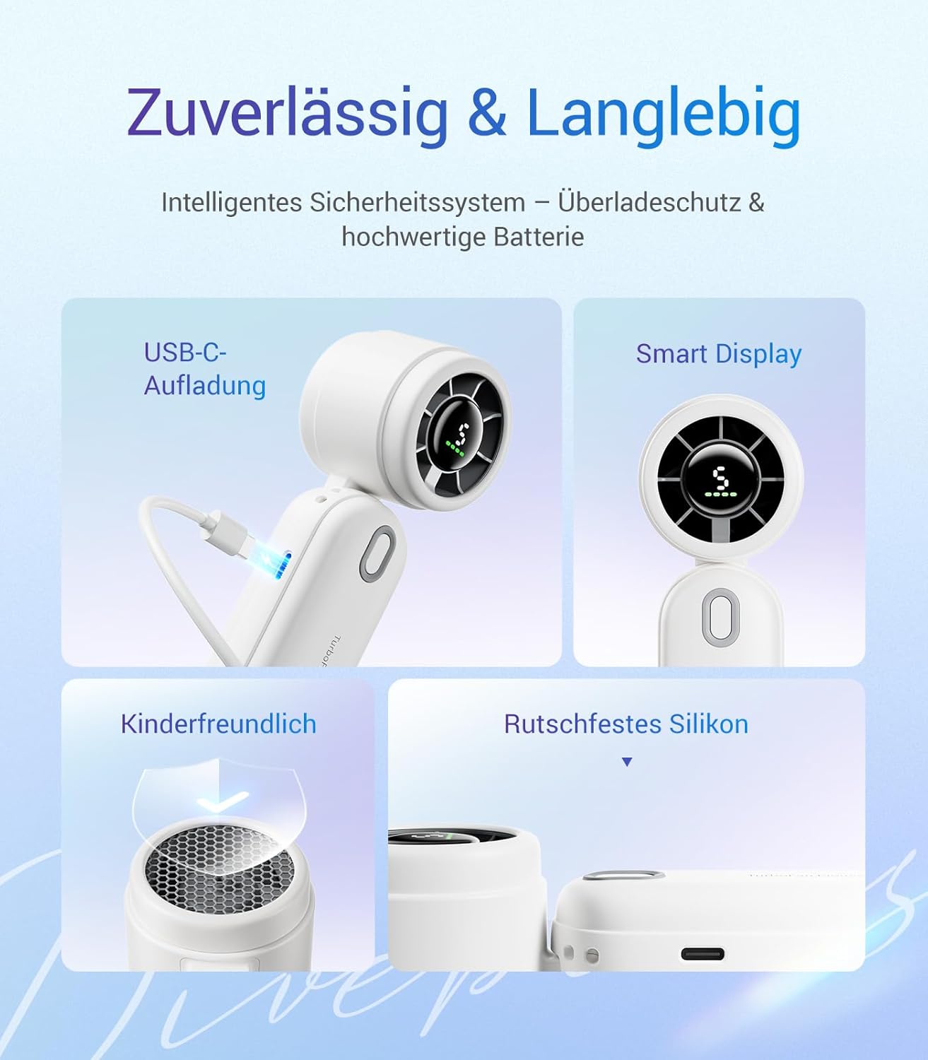 Handventilator Turbo, Weiss