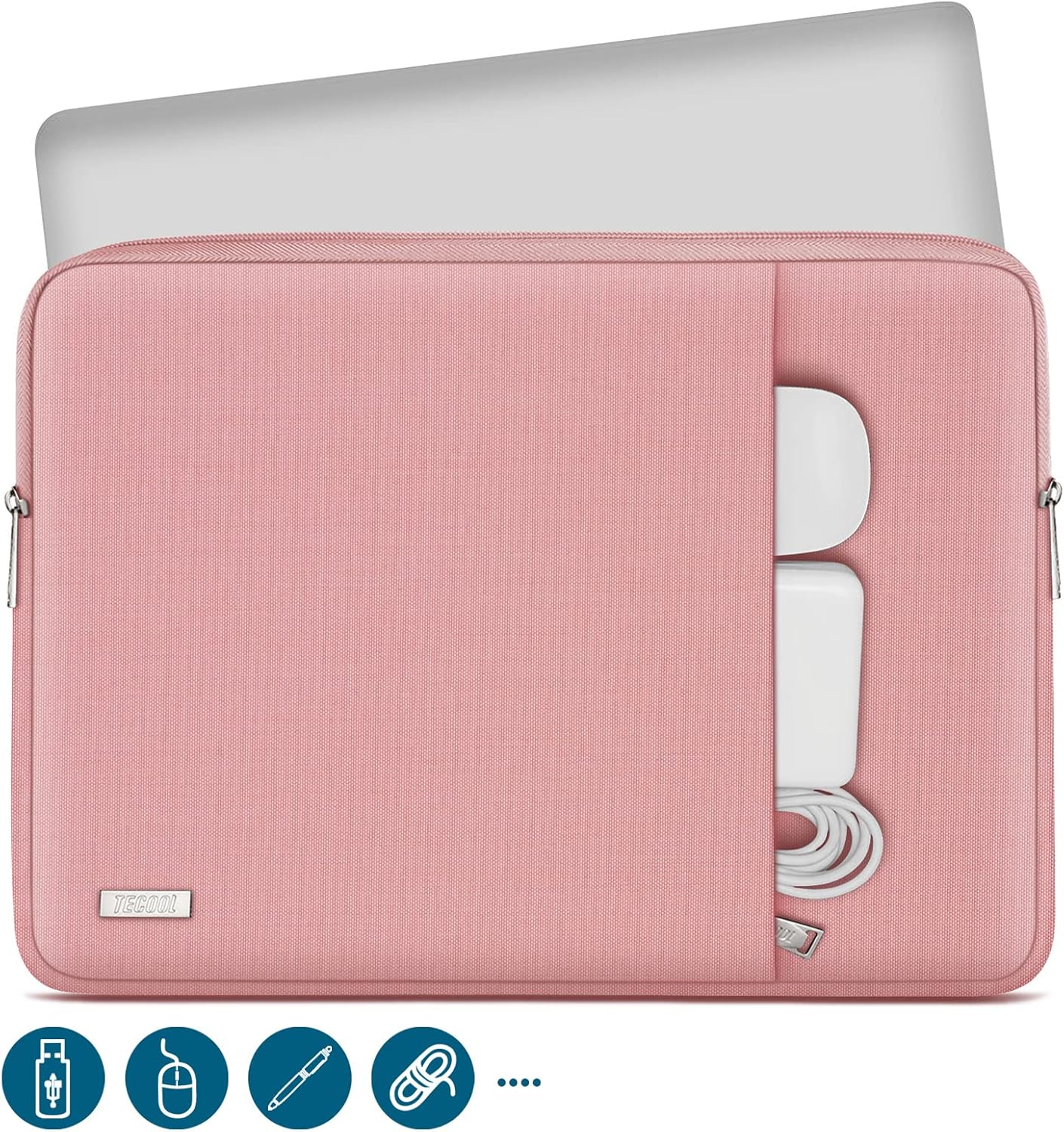 Laptop-Schutzhülle, wasserdicht, 14 inch Rosa