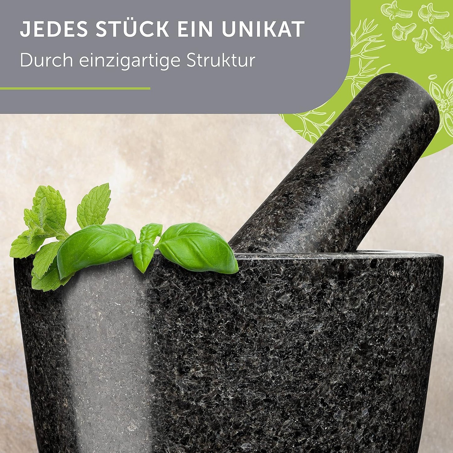 Mörser mit Stössel, Eiche