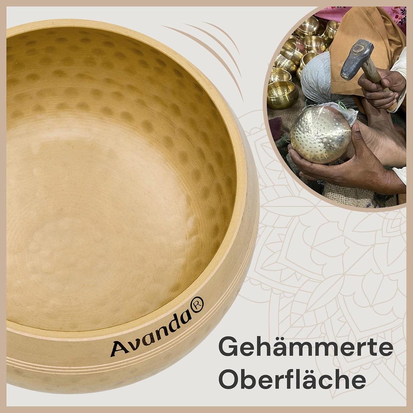 Tibetische Klangschale, Durchmesser 10,0 cm