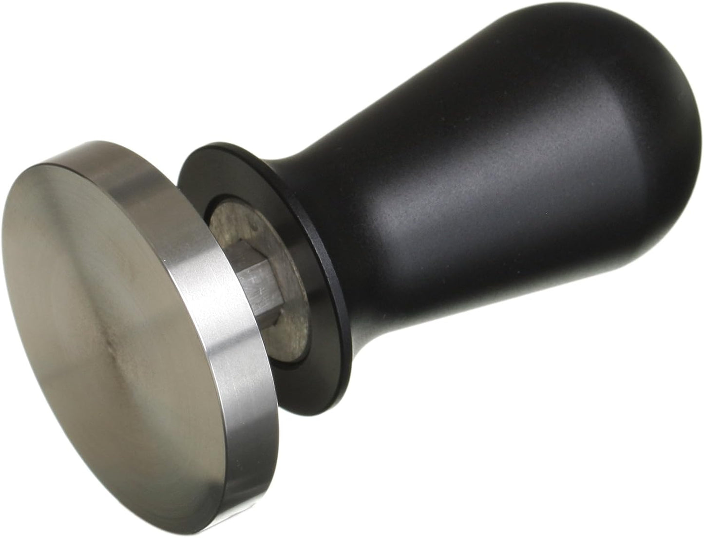Espresso Tamper Perfetto mit Tamperablage, Set (49 mm + Tamperablage) Schwarz