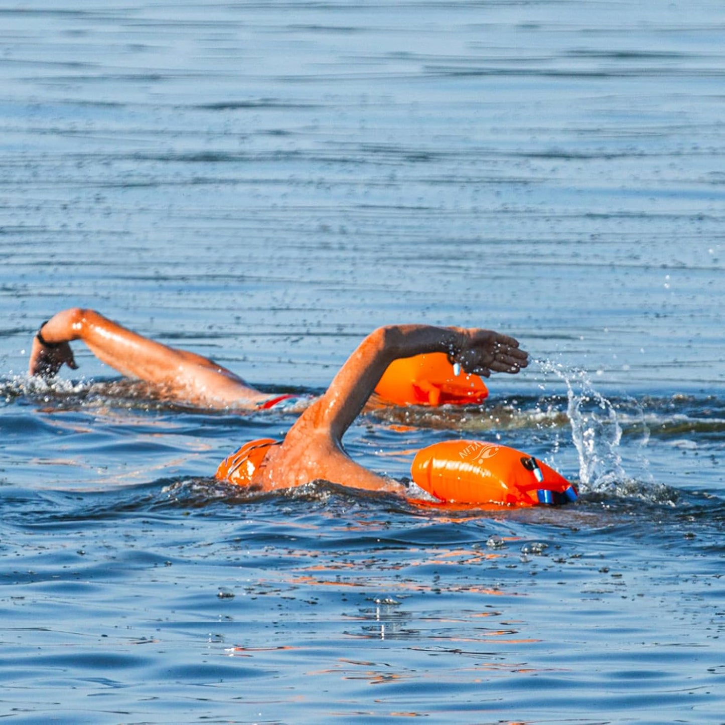 Aufblasbare Schwimmboje, Orange 20L